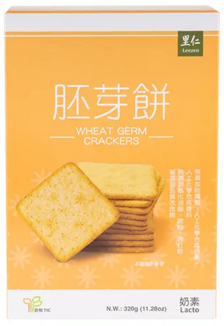 里仁 胚芽餅, 320g, 1盒