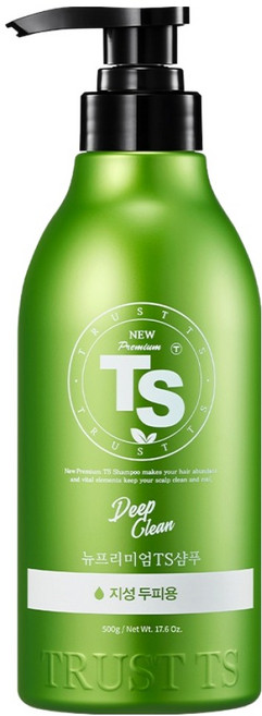 TS 뉴프리미엄 지성두피용 샴푸 식물 에센셜 오일향, 500g, 1개