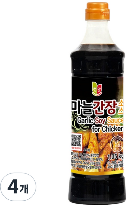 첫맛 마늘간장소스, 1.05kg, 4개