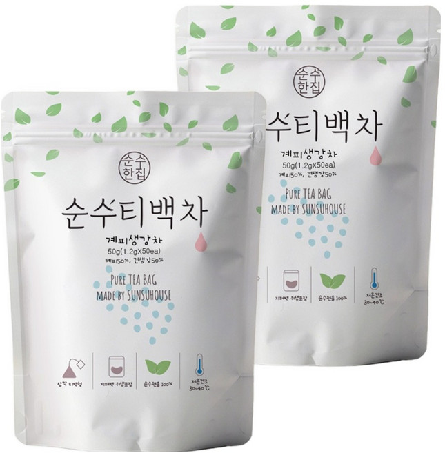 순수한집 계피생강차, 1.2g, 50개입, 2개