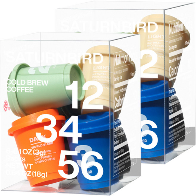 새턴버드 콜드브루 커피 6종, 3g, 6개입, 2세트