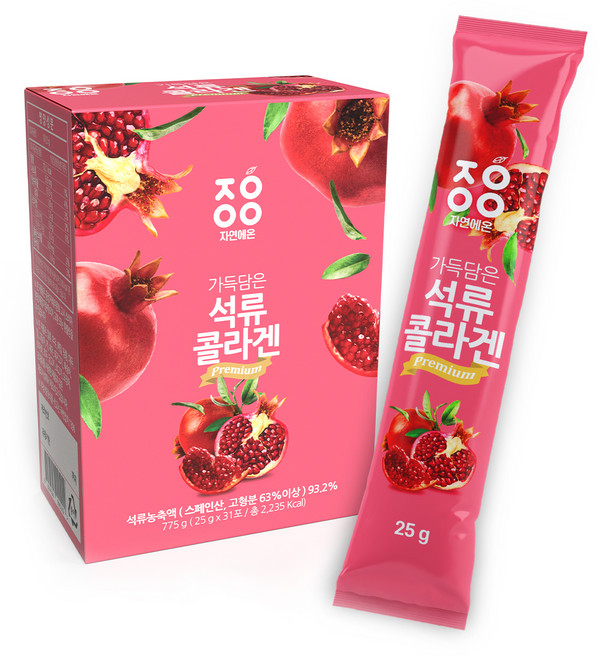 자연에온 가득담은 석류 콜라겐, 25g, 31개