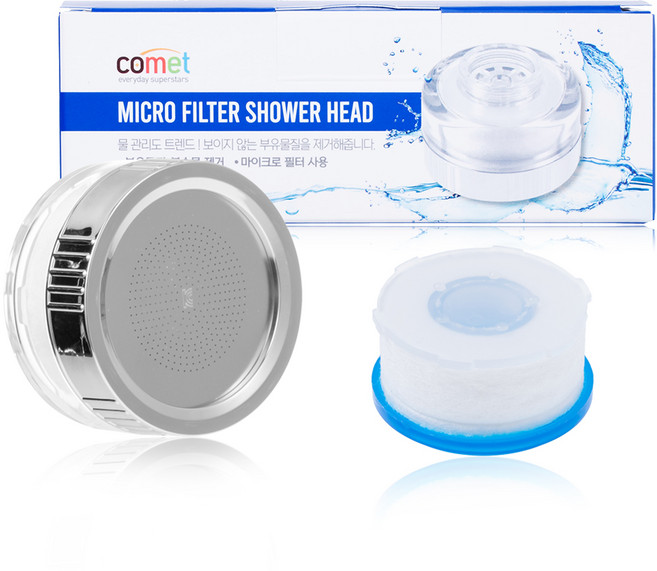 코멧 세면대용 필터 샤워 헤드 (본품 + 필터), 1개