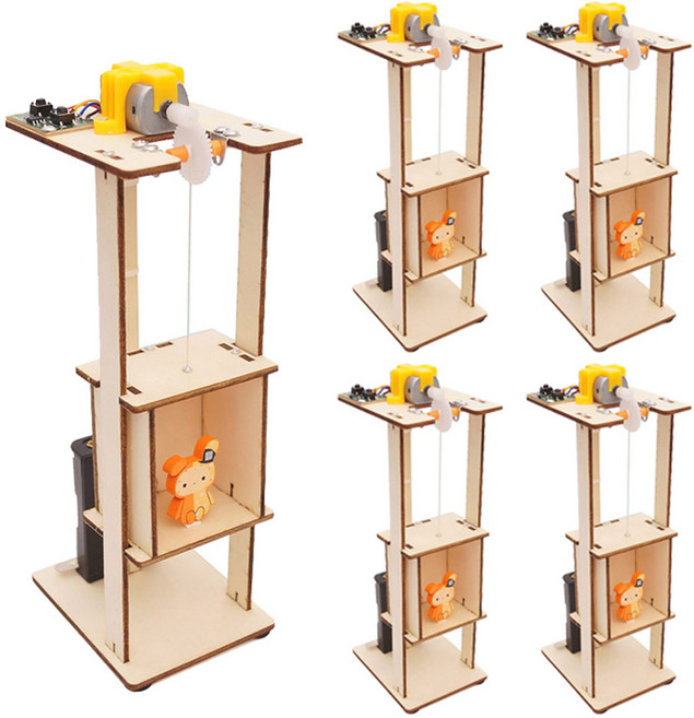 티처스 STEAM 과학교구 엘리베이터 승강기 DIY 만들기 세트 G-21, 5세트