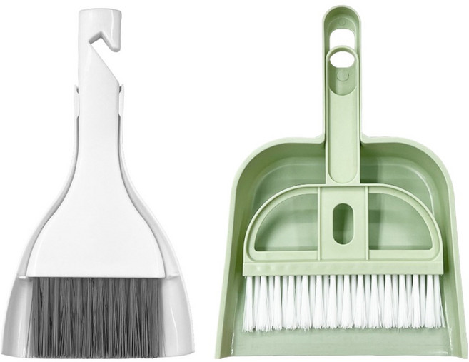 데일드 미니 빗자루 + 쓰레받이 2종 세트, 한손쏙, 심플, 1세트