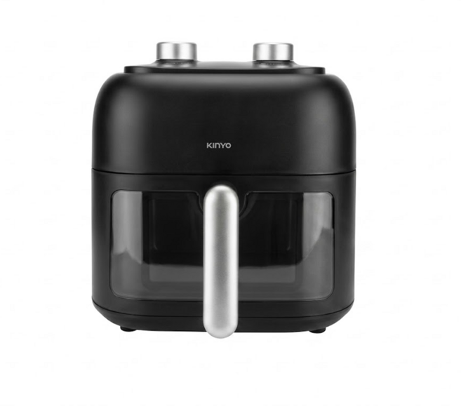Kinyo 旋鈕式多功能氣炸鍋 377 x 290 x 284mm 3.7kg 6.5L, AF-265, 黑色