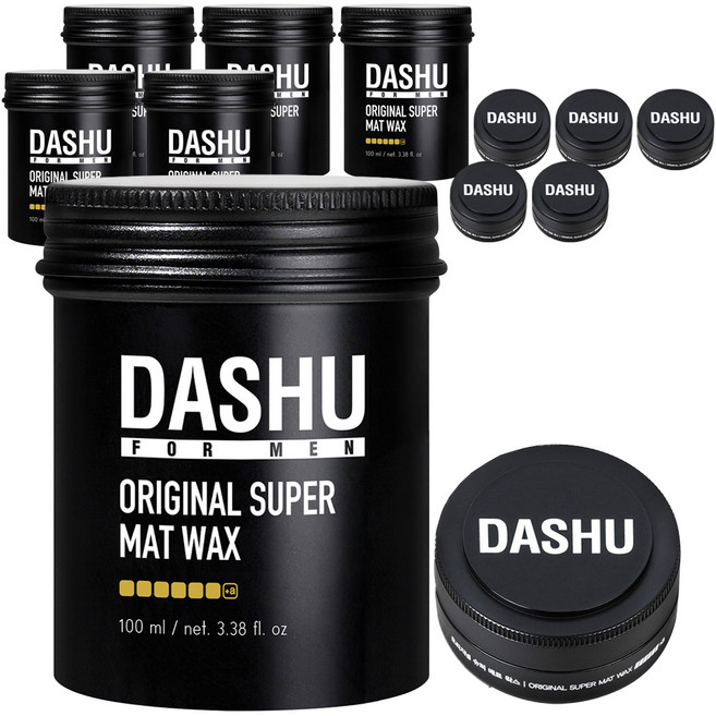 DASHU 男性經典霧面定型髮蠟, 115ml, 6組
