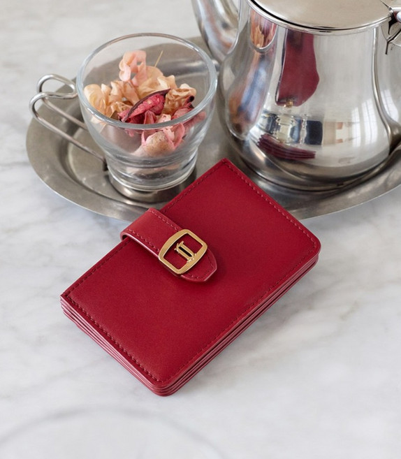 제이에스티나 여성용 펠레 아코디언 카드지갑 JSNCSF5BF922DR010 + 쇼핑백