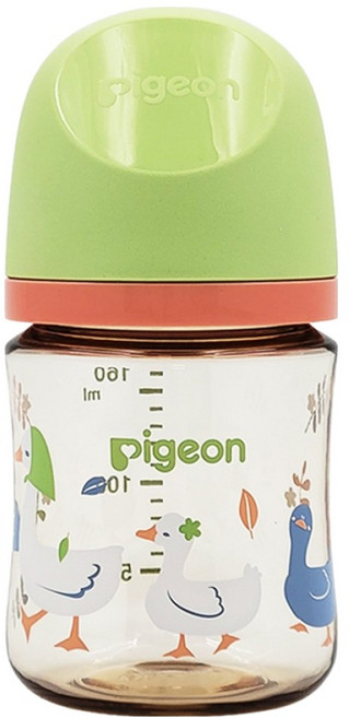 pigeon 貝親 第三代母乳實感PPSU奶瓶 0歲以上 SS, 農場物語 綠色, 160ml, 1個