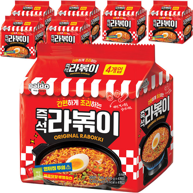 팔도 라볶이 봉지라면 145g, 28개