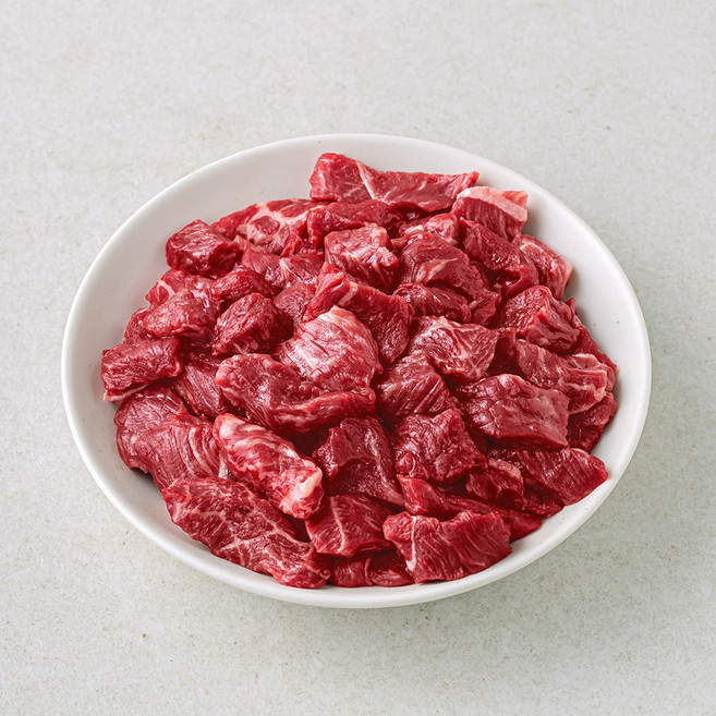 농협안심한우 정육 세절 1+등급 국거리용 (냉장), 300g, 1팩