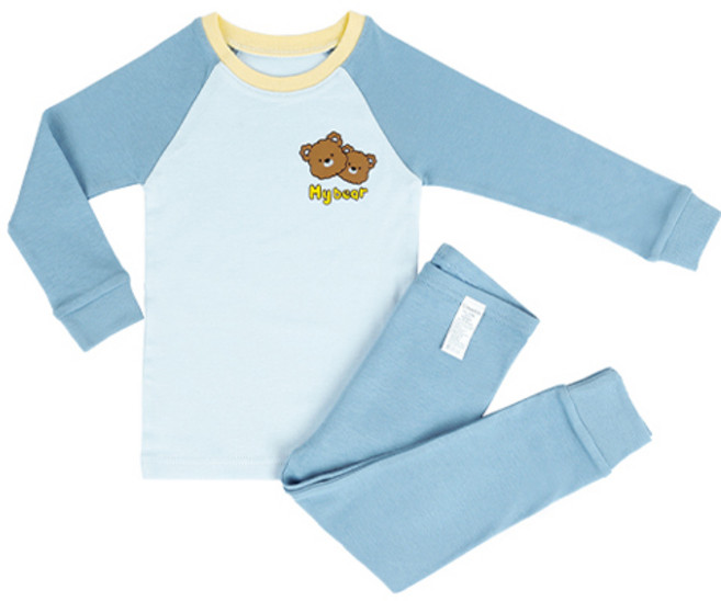 메이키즈 유아동 주니어 블루베어팝 30수 후라이스 실내복 세트