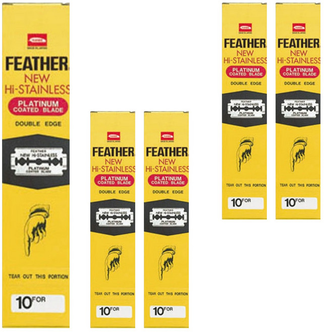 페더 양날 면도기날, 10개입, 5개