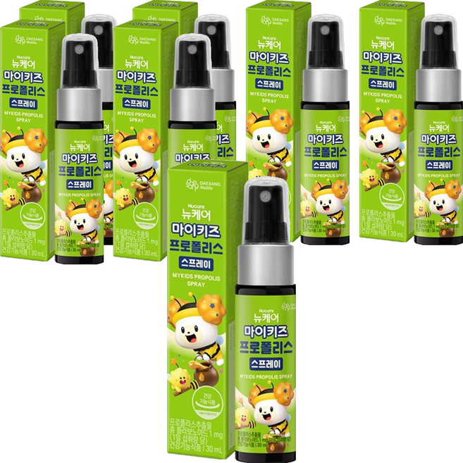 대상웰라이프 정품 마이키즈 프로폴리스 스프레이, 30ml, 7개
