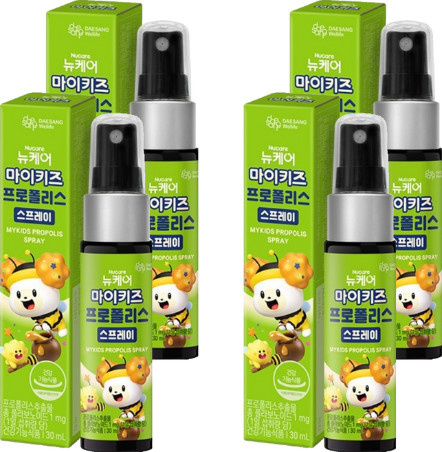 대상웰라이프 정품 마이키즈 프로폴리스 스프레이, 30ml, 4개
