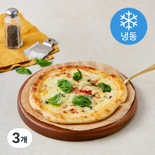 화덕 마르게리따 피자 S 20cm (냉동), 224g, 3개, 1개입