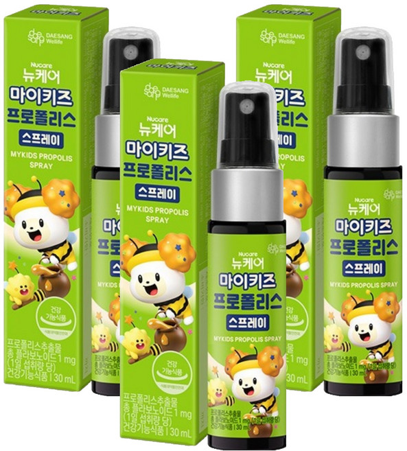 대상웰라이프 정품 마이키즈 프로폴리스 스프레이, 30ml, 3개