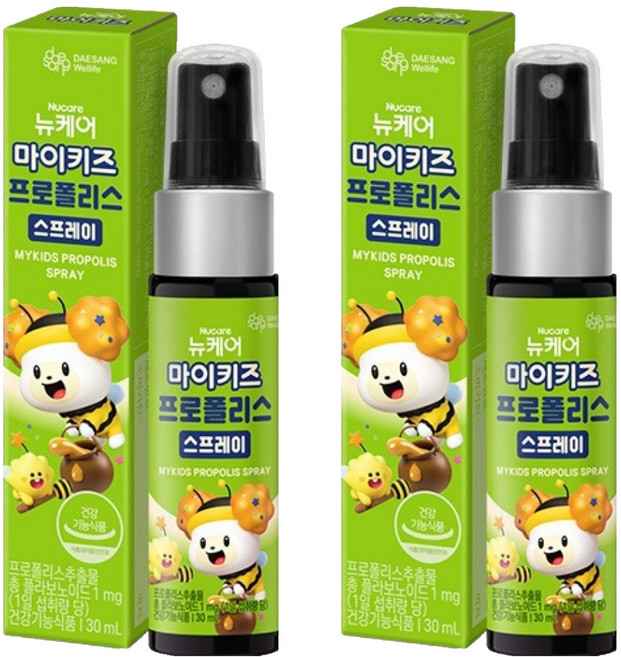 DAESANG Wellife My Kids 蜂膠噴霧, 2個, 30ml