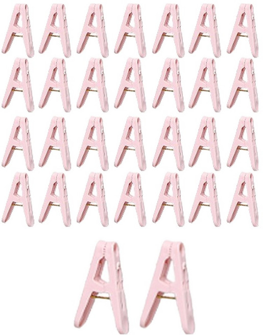 키포포 논슬립 야외 빨래집게, 연분홍색, 50개