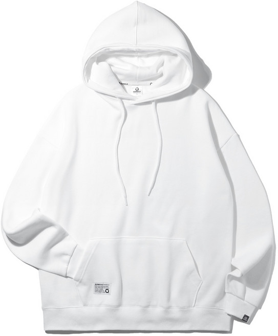 앨빈클로 남녀공용 무지 오버핏 기모 후드티 AVH855