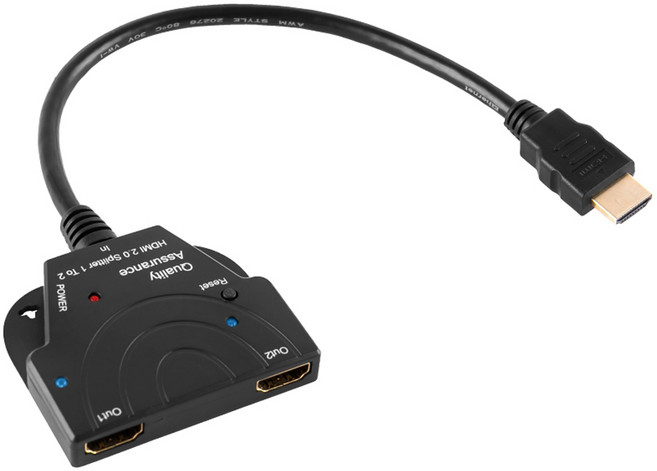 퀄리티어슈런스 HDMI 2.0 4K 60HZ 모니터 분배기 Q4K60HZUHD, 1개