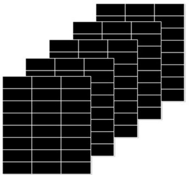 마그피아 조각 스티커 고무자석, 5개