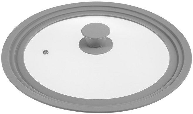 코멧 다용도 실리콘 강화유리 뚜껑 그레이, 30cm, 1개, 26/28/30cm