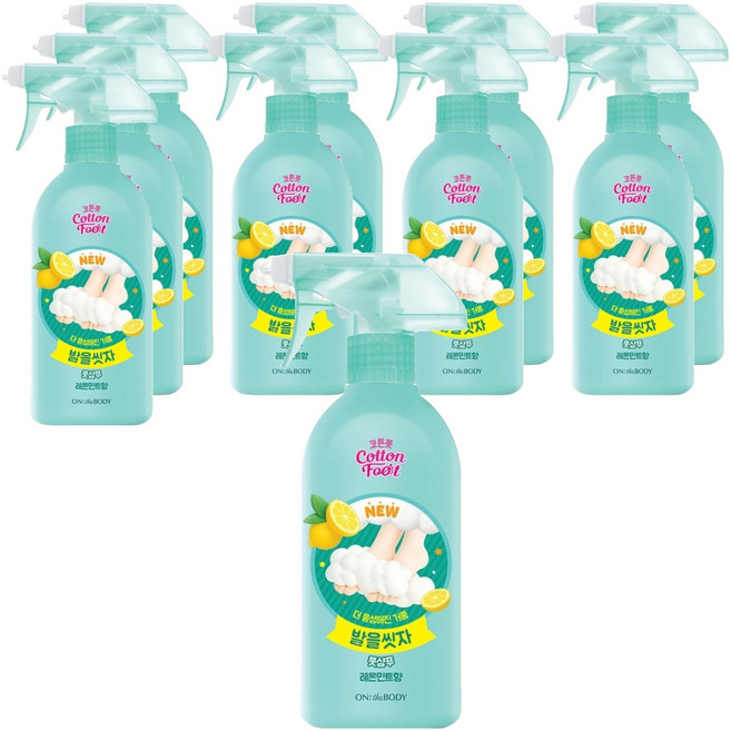 온더바디 코튼풋 발을 씻자 풋샴푸 레몬민트향, 1개입, 10개, 510ml