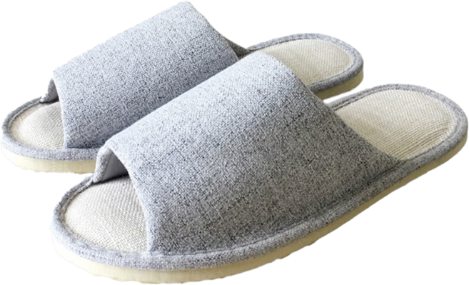 TAIWAN SLIPPER 台灣犀利趴 i Slippers 台灣製 悠活系列 布質家居室內拖鞋, 霧灰色, 1雙
