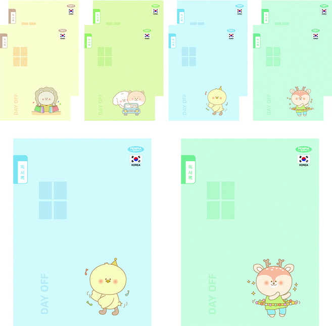 펜피아 800 초등노트 1-6 독서록, 랜덤 발송, 10개