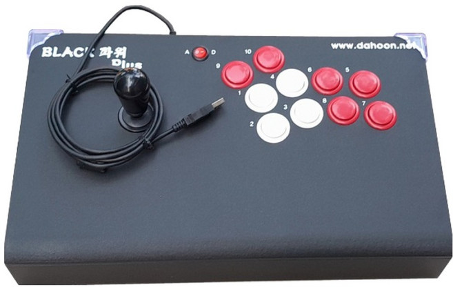 고전 스포츠 액션 퍼즐 슈팅 대전 레이싱게임 오락실 마메32 킹오브 파이터즈 철권7 전용 조이스틱 검정색, DHU-4300D, 1개