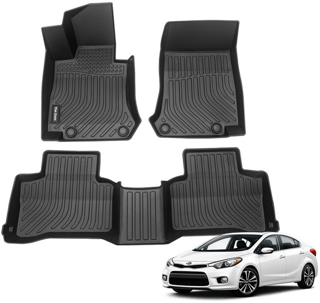 더존 입체포집 TPE 카매트 풀세트, 기아 K3/K3쿠페 2012년~2017년, 올블랙