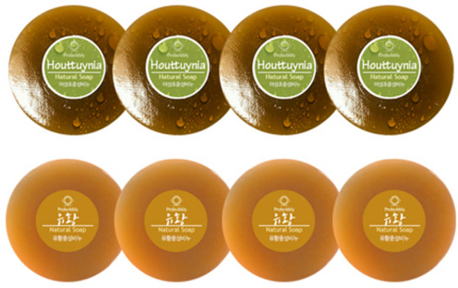 Probubbly 魚腥草中性皂 4個+硫磺中性皂 4個, 1套