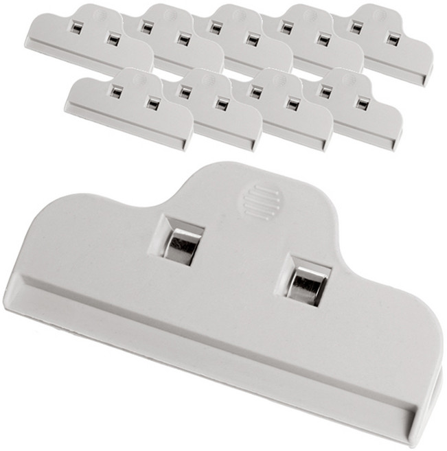 에스앤큐 봉지집게, 그레이, 10개