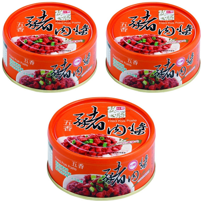 台糖 安心豚豬肉醬 五香, 160g, 3罐
