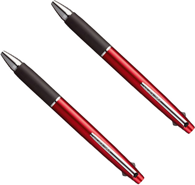 Uni 三菱 JETSTREAM 3色多功能筆 SXE3-800-07 0.7mm, BORDEAUX, 2個