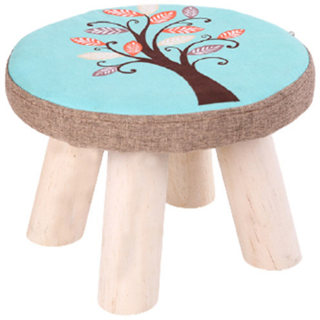 GUNU 미니 4다리 우드 의자 1p, 스카이우드