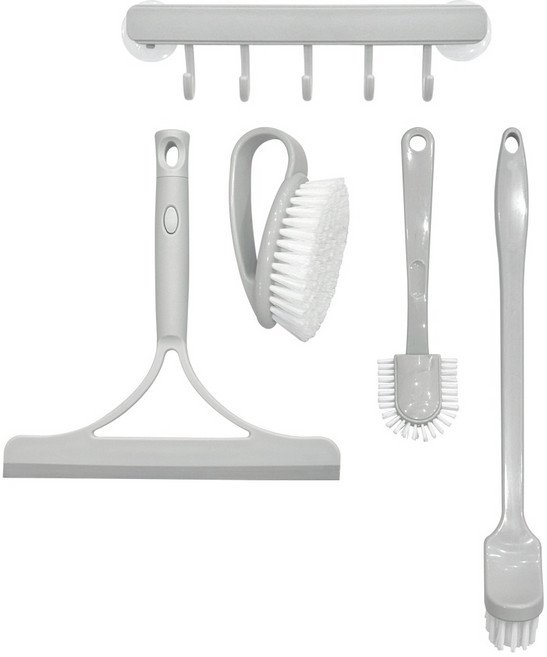 핌 욕실 청소도구 5종 세트, 혼합색상, 1개