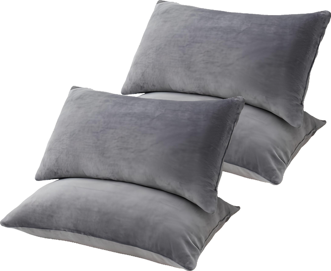 소하임 통세탁 극세사 베개, 그레이, 4개