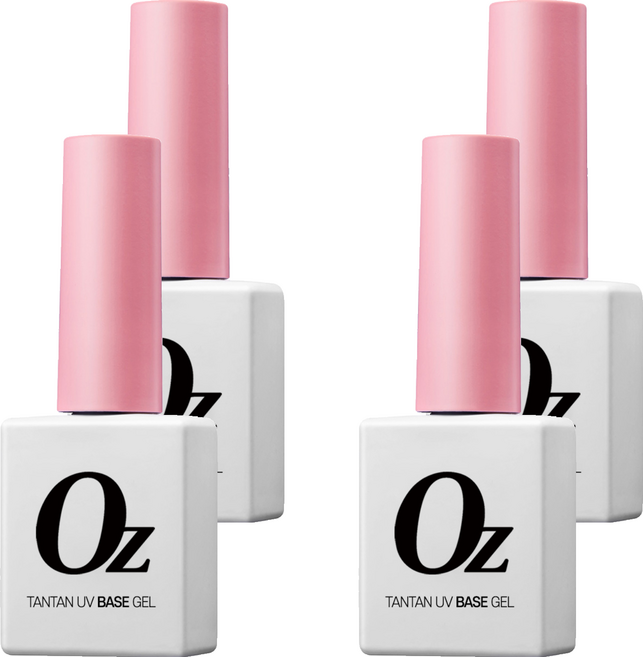 오즈네일 탄탄 베이스 젤, 투명, 10g, 4개