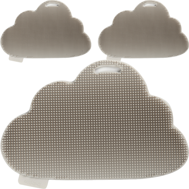 데일리라이크 실리콘 수세미 01 클라우드, 1개, 3세트