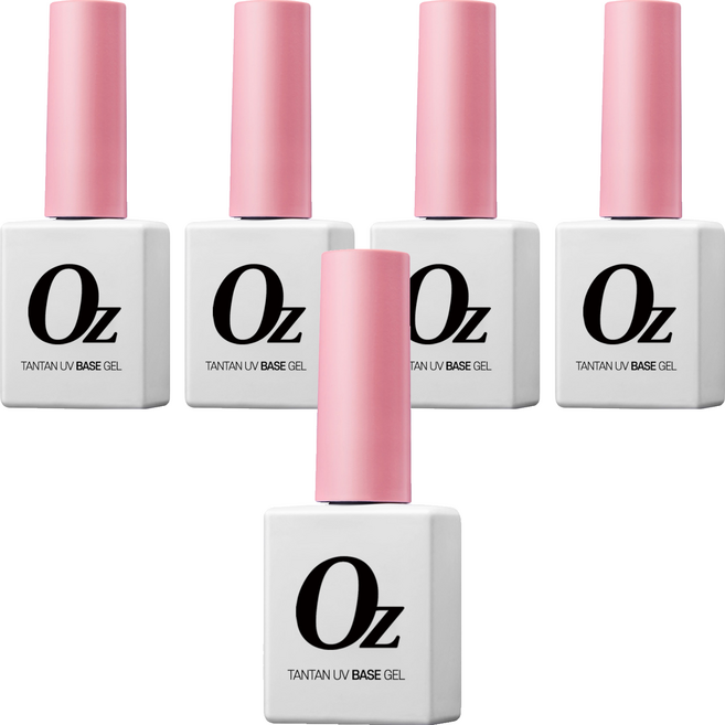 오즈네일 탄탄 베이스 젤, 투명, 10g, 5개