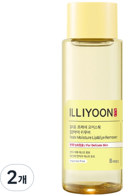 ILLIYOON 一理潤 清新保濕眼唇卸妝液, 150ml, 2個