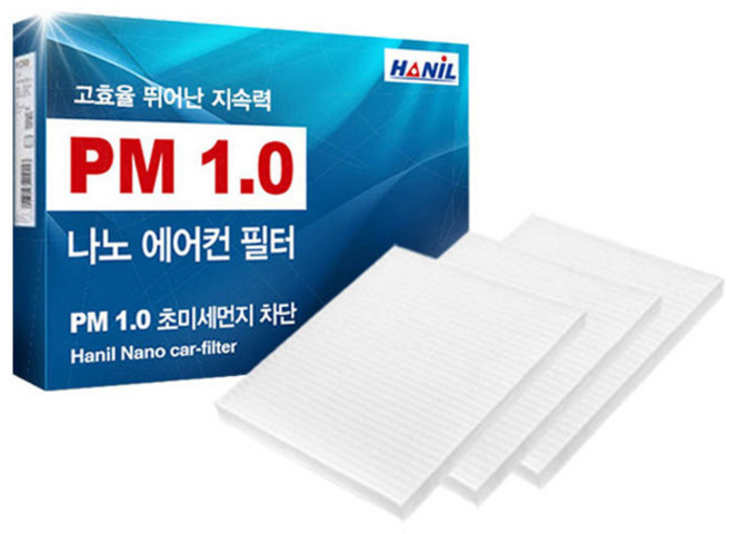 한일 카니발 KA4 후면 차량용 PM1.0 나노 에어컨 필터 3p, NN197, 1개