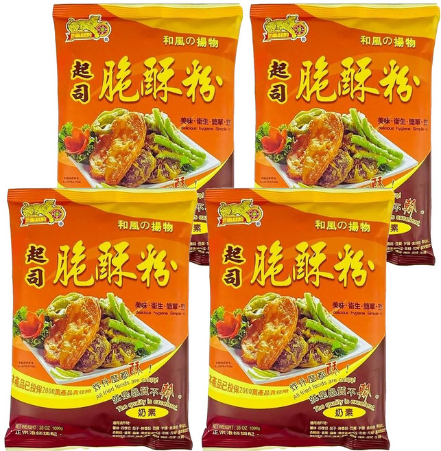 金錢豹 起司脆酥粉, 4包, 1kg