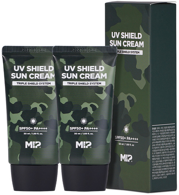 미프 UV쉴드 선크림 SPF50 PA++++, 50ml, 2개