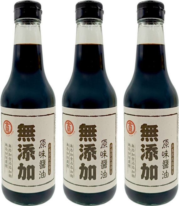 KIMLAN 金蘭 無添加原味醬油, 500ml, 3瓶