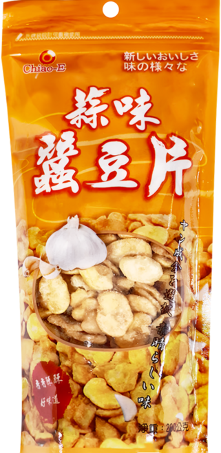 Chiao-E 巧益 蒜味蠶豆片, 1包, 200g