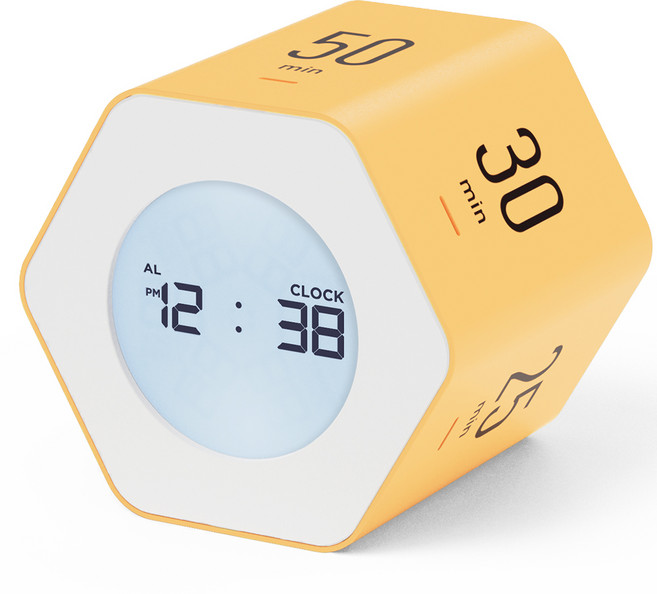 무아스 멀티 육각 시계 타이머 2세대, 옐로우, 1개