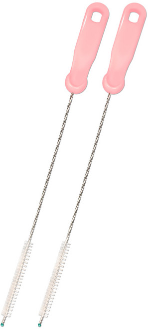 하이비 빨대브러쉬, 2개, 라이트핑크